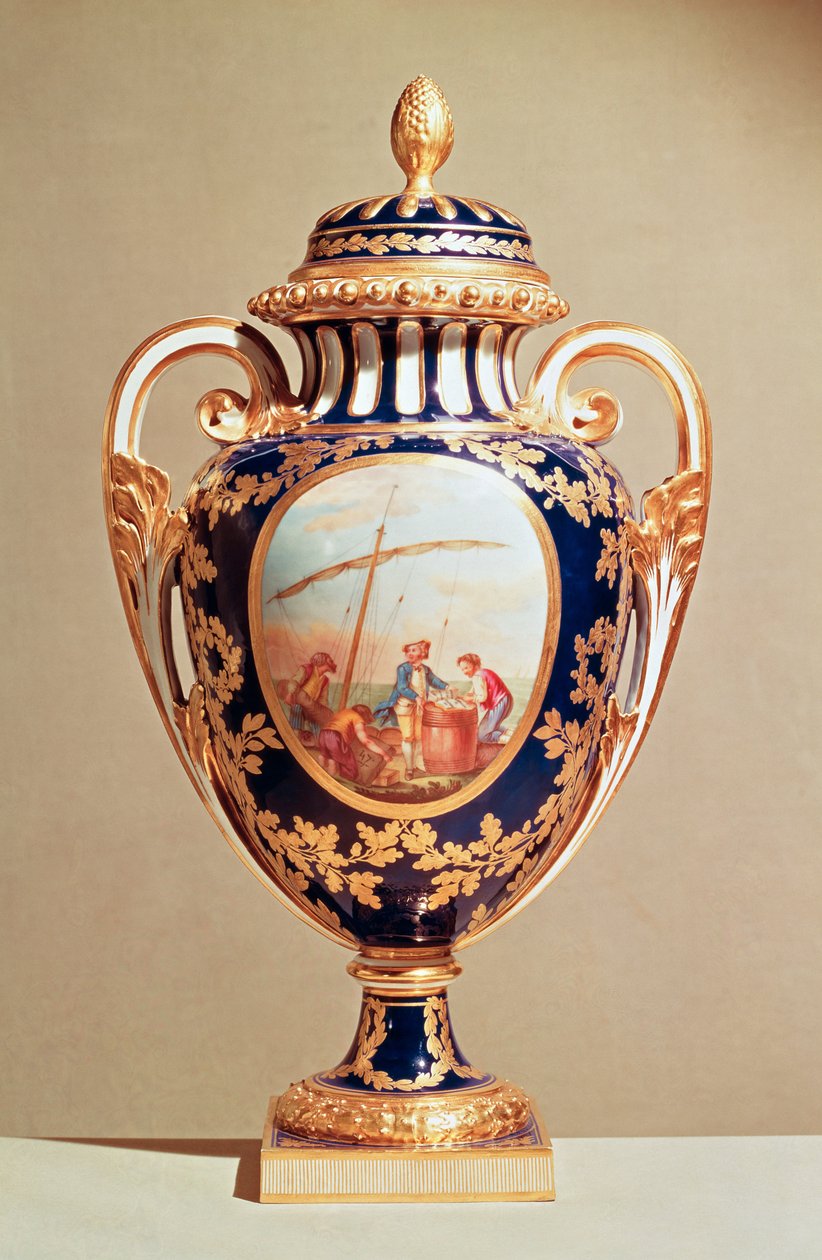 Sevres-maljakko, 1700-luvun puoliväli (posliini) tekijältä French School