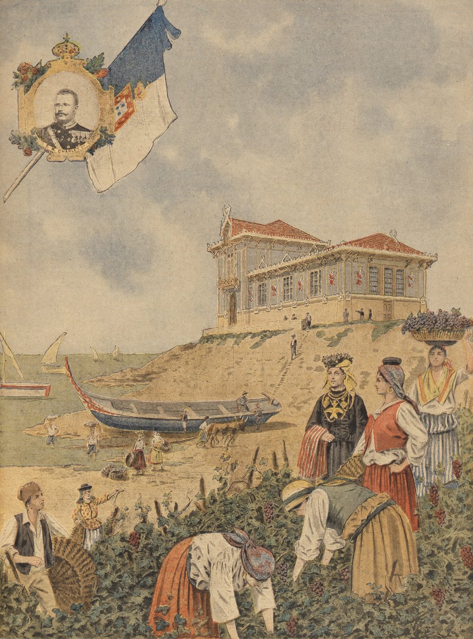 Portugalin paviljonki vuoden 1900 yleisnäyttelyssä Pariisissa, kuva Le Petit Journalista, 26. elokuuta 1900 tekijältä French School