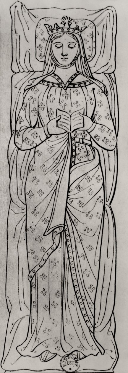 Makaava Akvitanian Eleanor (n. 1122-1204) (yksityiskohta 158139) tekijältä French School
