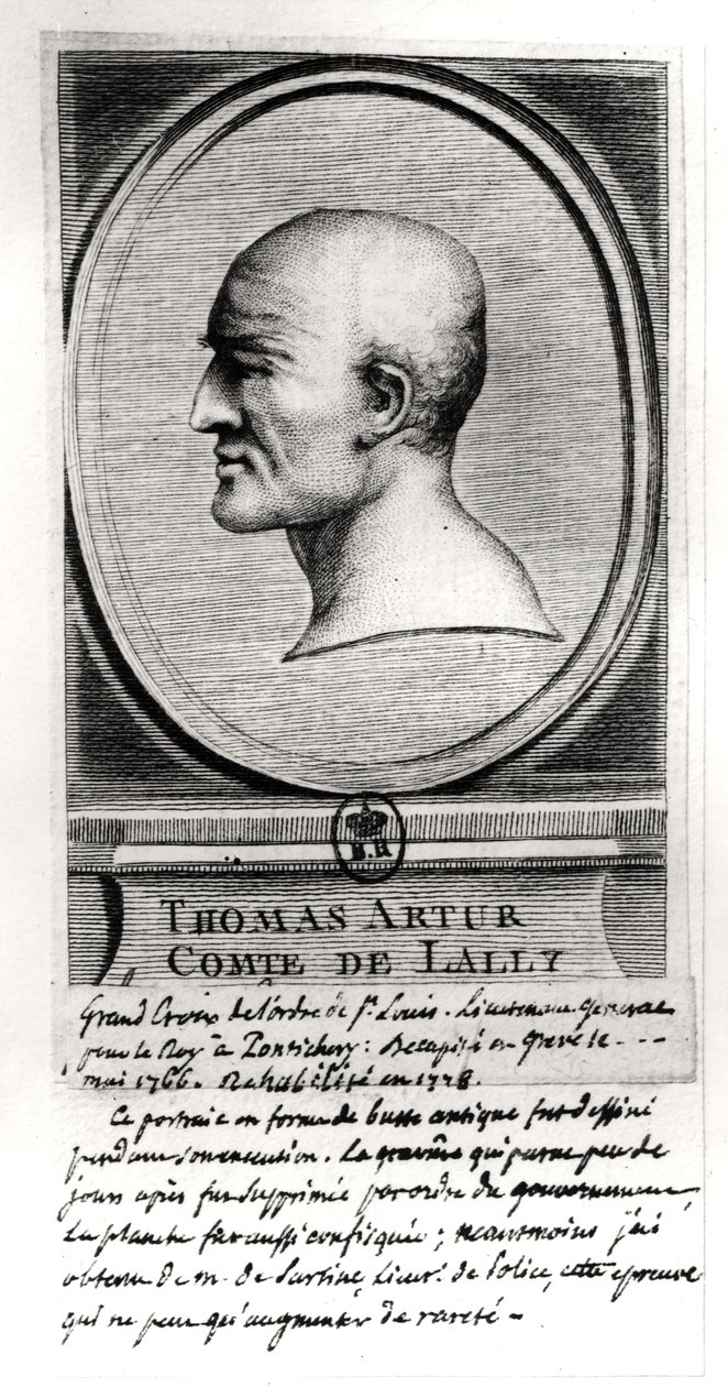 Thomas Arthur (1702-66) Comte de Lally, noin 1766. tekijältä French School