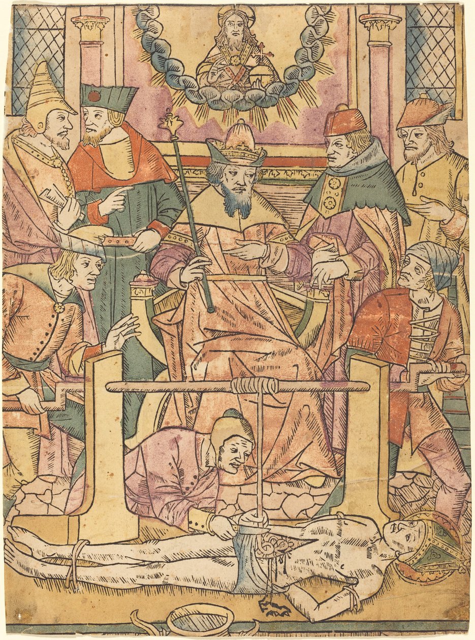 Pyhän Erasmuksen marttyyrikuolema tekijältä French 15th Century