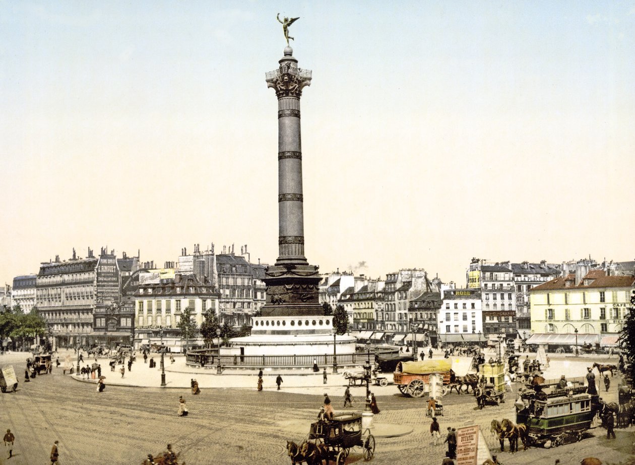 Place de la Bastille, Pariisi, pubi. 1900 tekijältä French Photographer