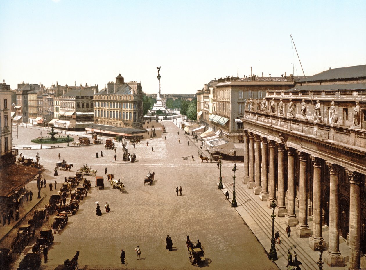 Place de la Comedie, Bordeaux, 1890-1900 tekijältä French Photographer