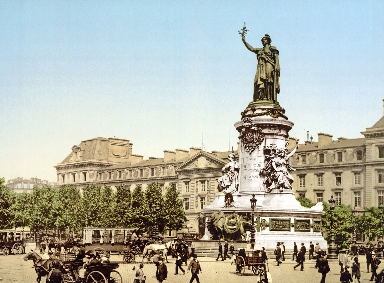 Place de la Republique, Pariisi, pubi. 1900 tekijältä French Photographer