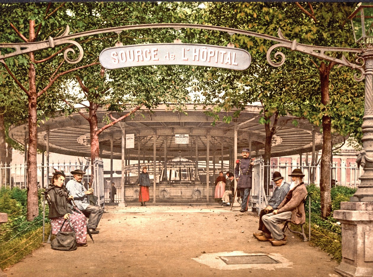 Sairaalan kevät, Vichy, 1890-1900 tekijältä French Photographer