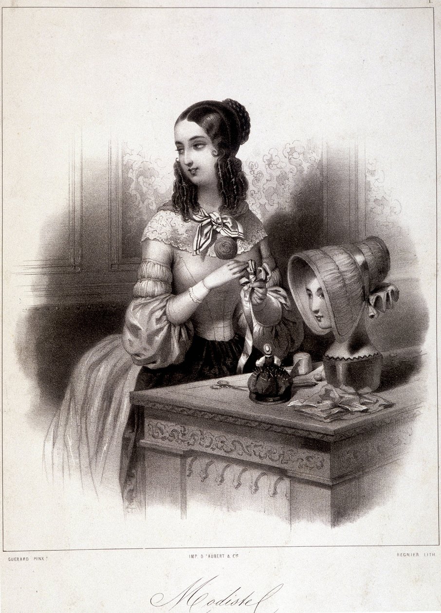 1800-luvun modisti. tekijältä French School