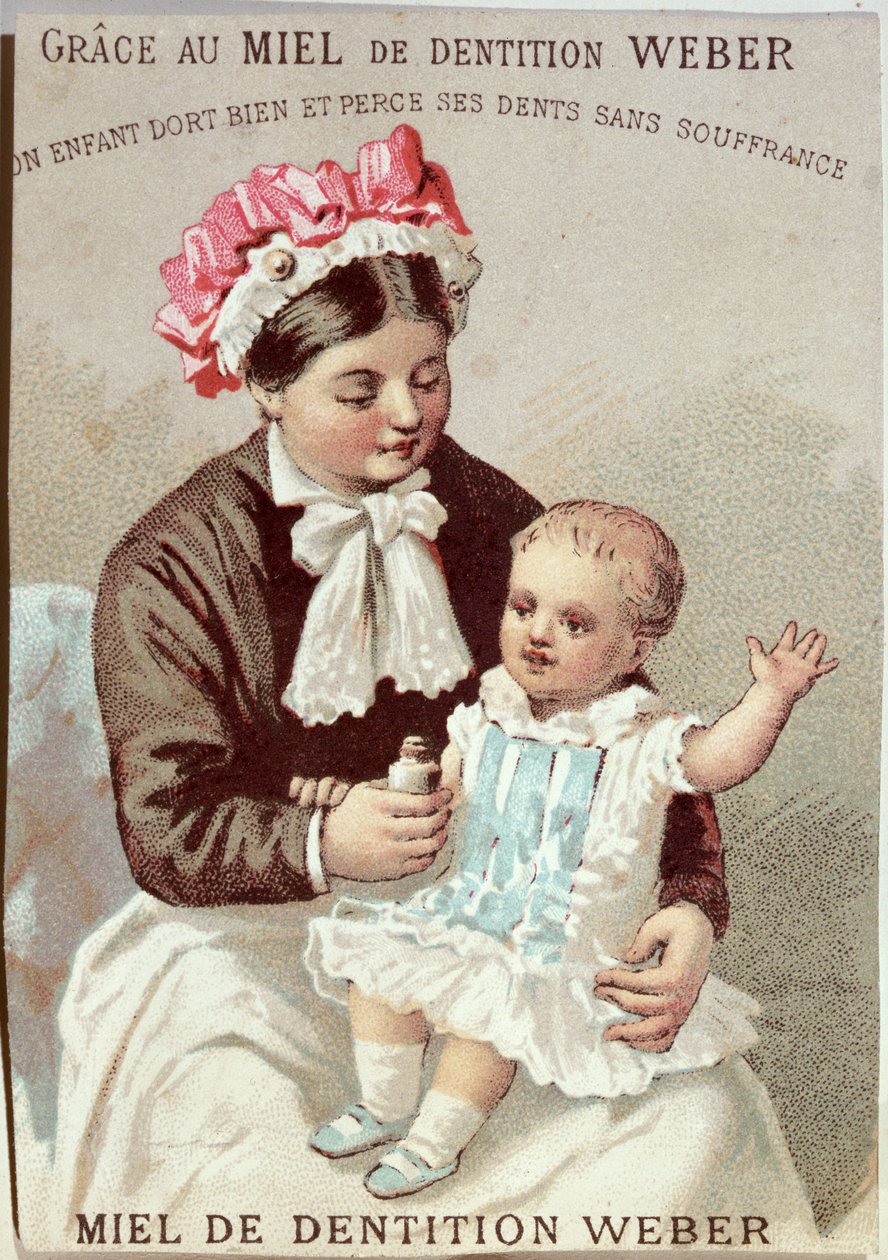 Mainos Weber-hammasgeelistä, n. 1880-90 tekijältä French School
