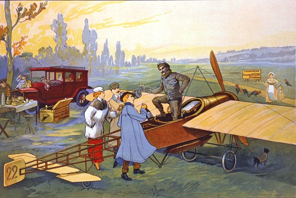 Ilmailu (väri litho) tekijältä French School
