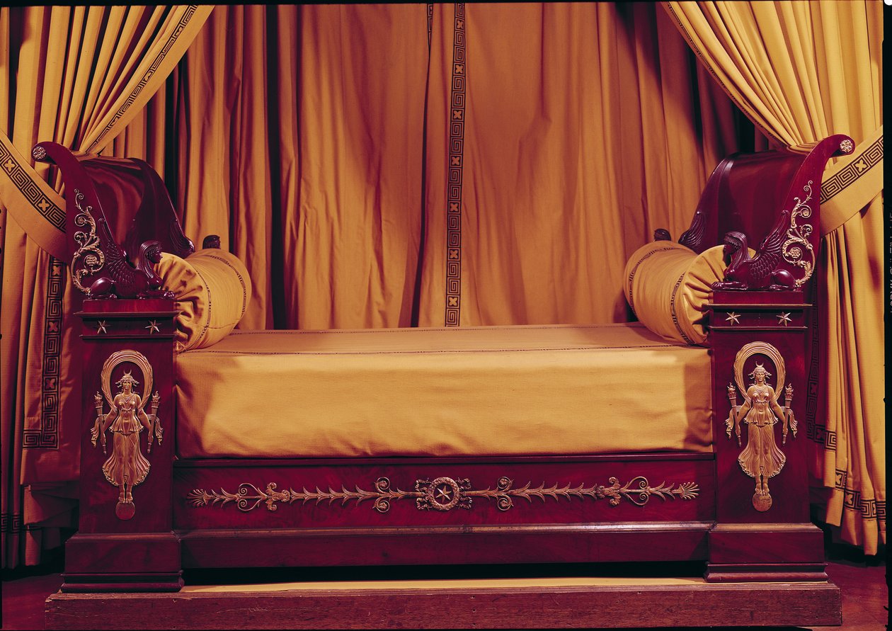Sänky, First Empire -tyylinen (puu & ormolu) tekijältä French School