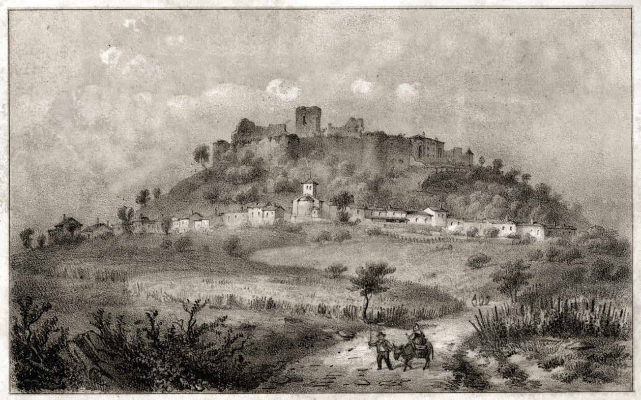 Prenyn linna. (kaiverrus, n. 1860) tekijältä French School