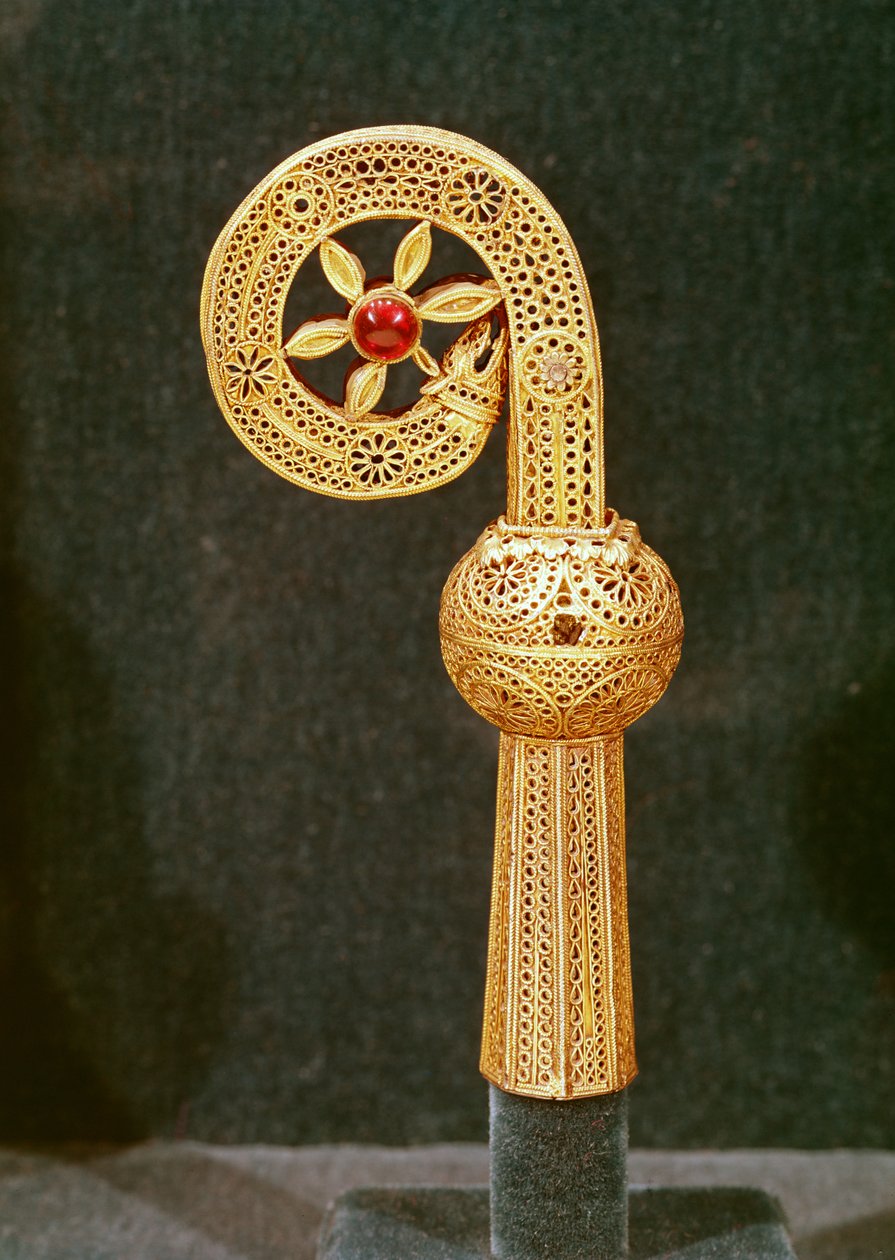 Crozier of St. Robert, n. 1100 (kullattua hopeaa) tekijältä French School