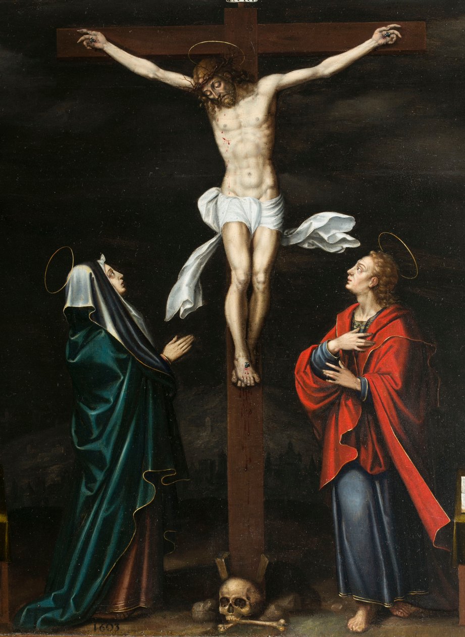 Ristiinnaulitseminen. Auberyn triptyykki tekijältä French School
