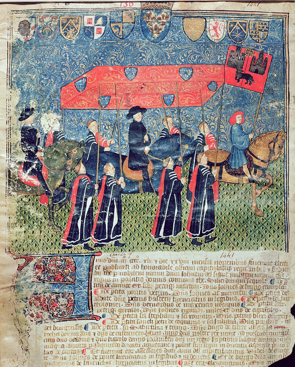 Kaarle VII:n (1403-61) sisäänkäynti Toulouseen tekijältä French School