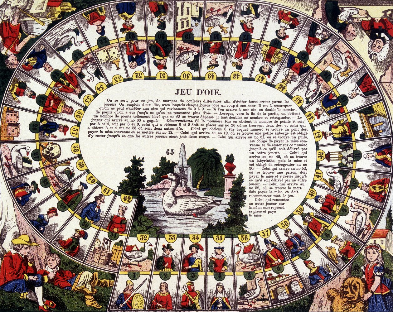 Hanhen peli. 1800-luvulla. tekijältä French School