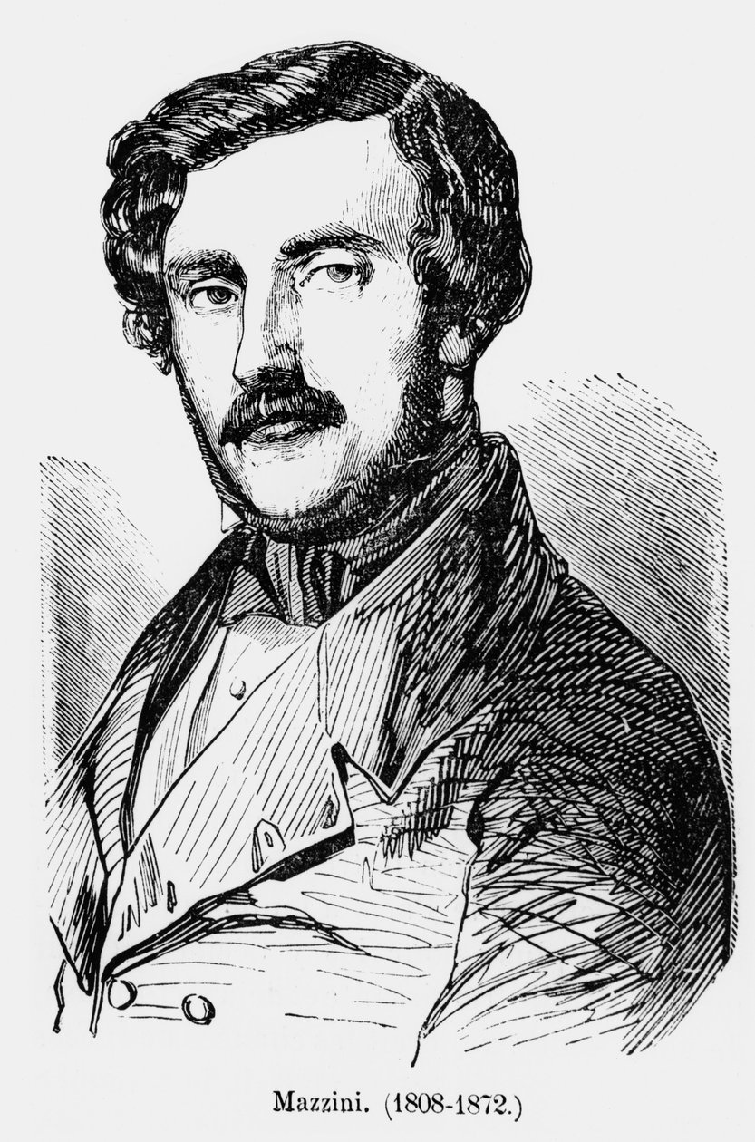 Giuseppe Mazzini (1805-72) n. 1850 tekijältä French School