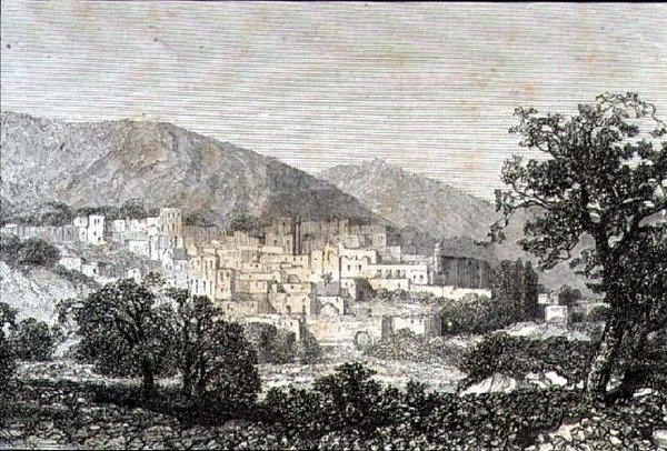 Jerusalem 1860-luvulla (kaiverrus) tekijältä French School