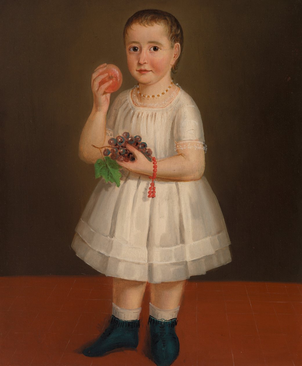 Pieni tyttö hedelmillä, n. 1840 tekijältä French School