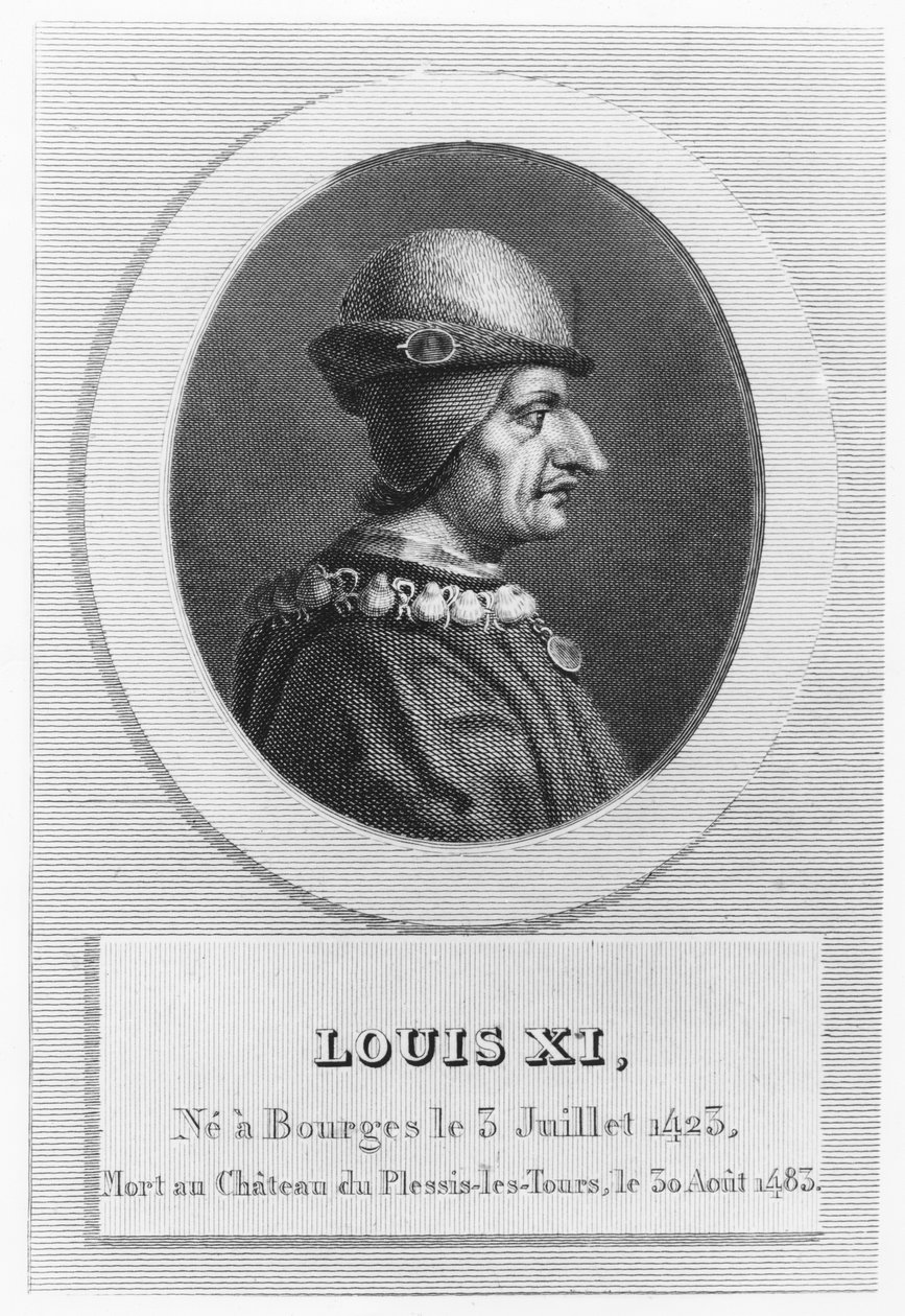 Ludvig XI, Ranskan kuningas (kaiverrus) tekijältä French School