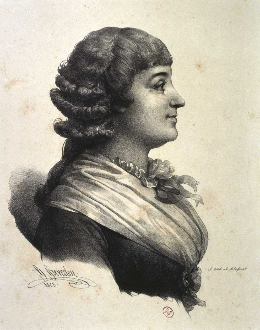 MADAME ROLAND (Marie-Jeanne Roland de la Platière) tekijältä French School