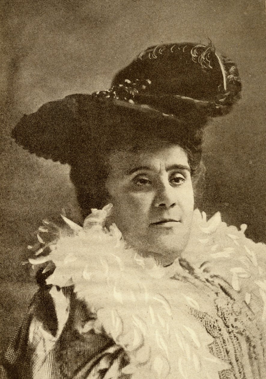 Matilde Serao (1856-1927) (litho) tekijältä French School