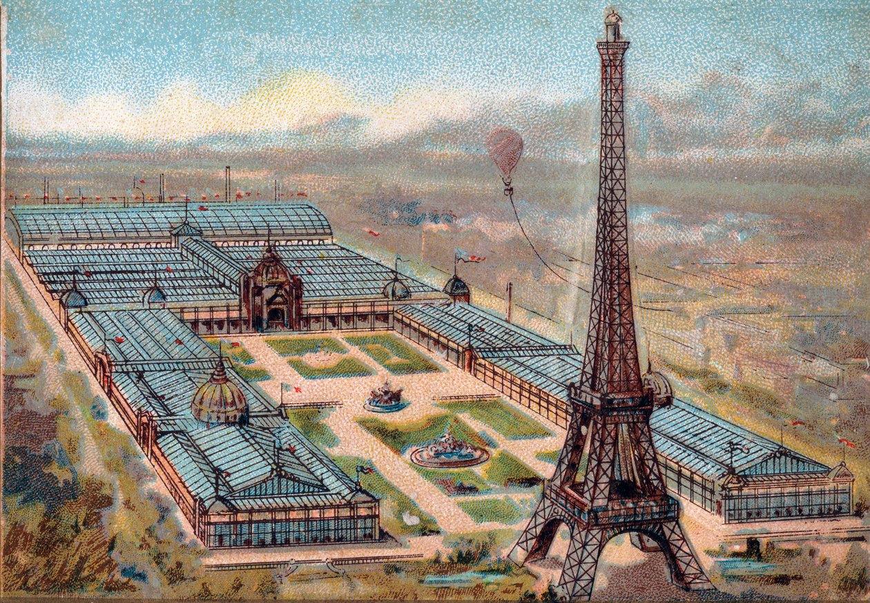 Pariisi. Vuoden 1889 yleisnäyttely: Eiffel-torni. tekijältä French School