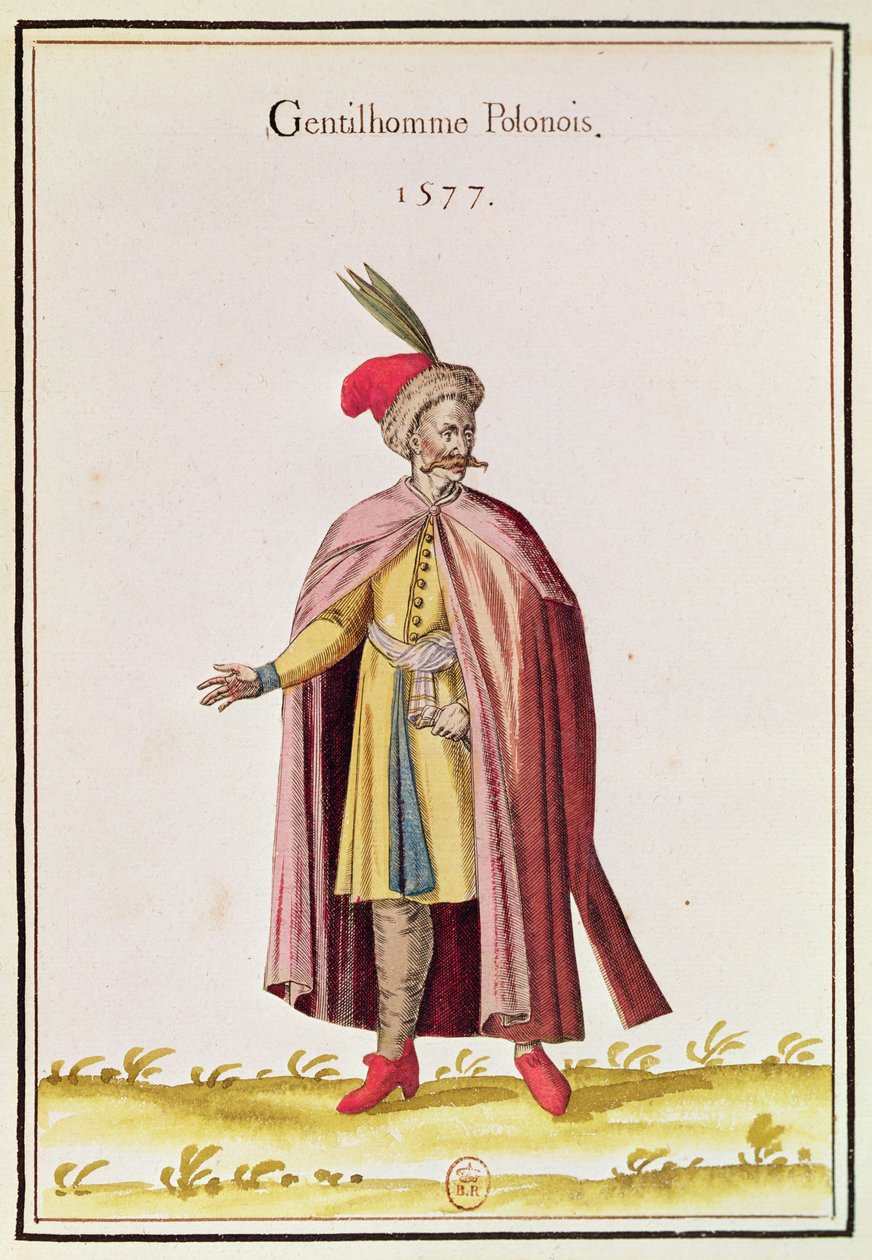 Puolalainen aatelismies, 1577 (värikaiverrus) tekijältä French School