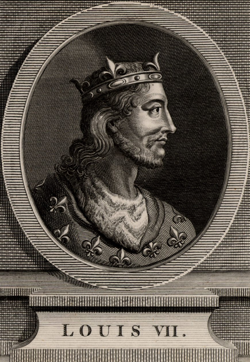 Ludvig VII:n muotokuva tekijältä French School
