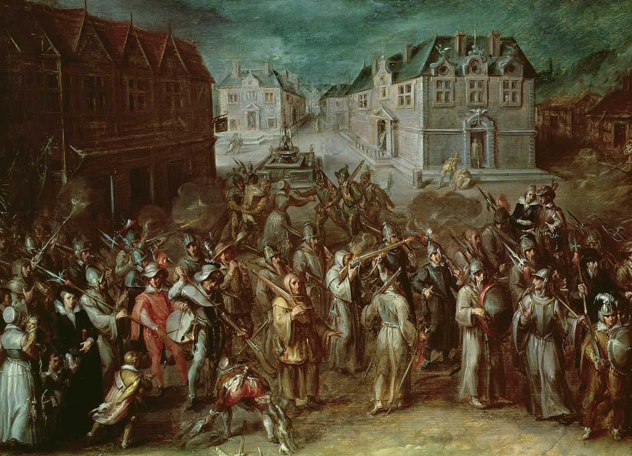 Pyhän Liigan kulkue vuonna 1590 tekijältä French School