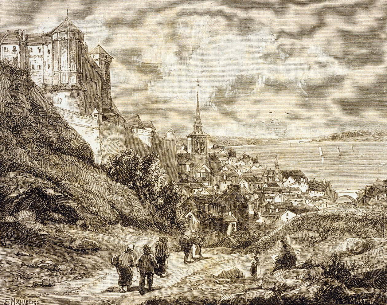 Saumur, Ranska (kaiverrus) tekijältä French School