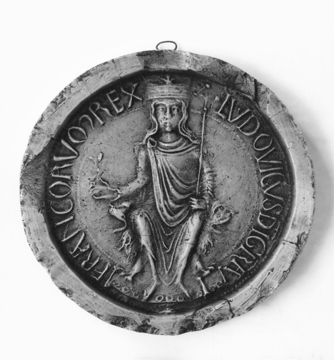 Ludvig VII:n sinetti (1120-80) 1175 tekijältä French School