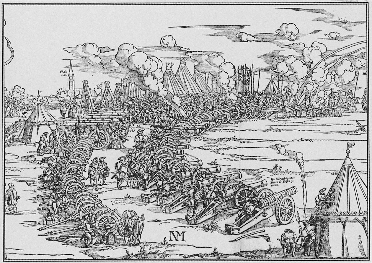 Charles Quintin tykistöpuisto, 1530 tekijältä French School