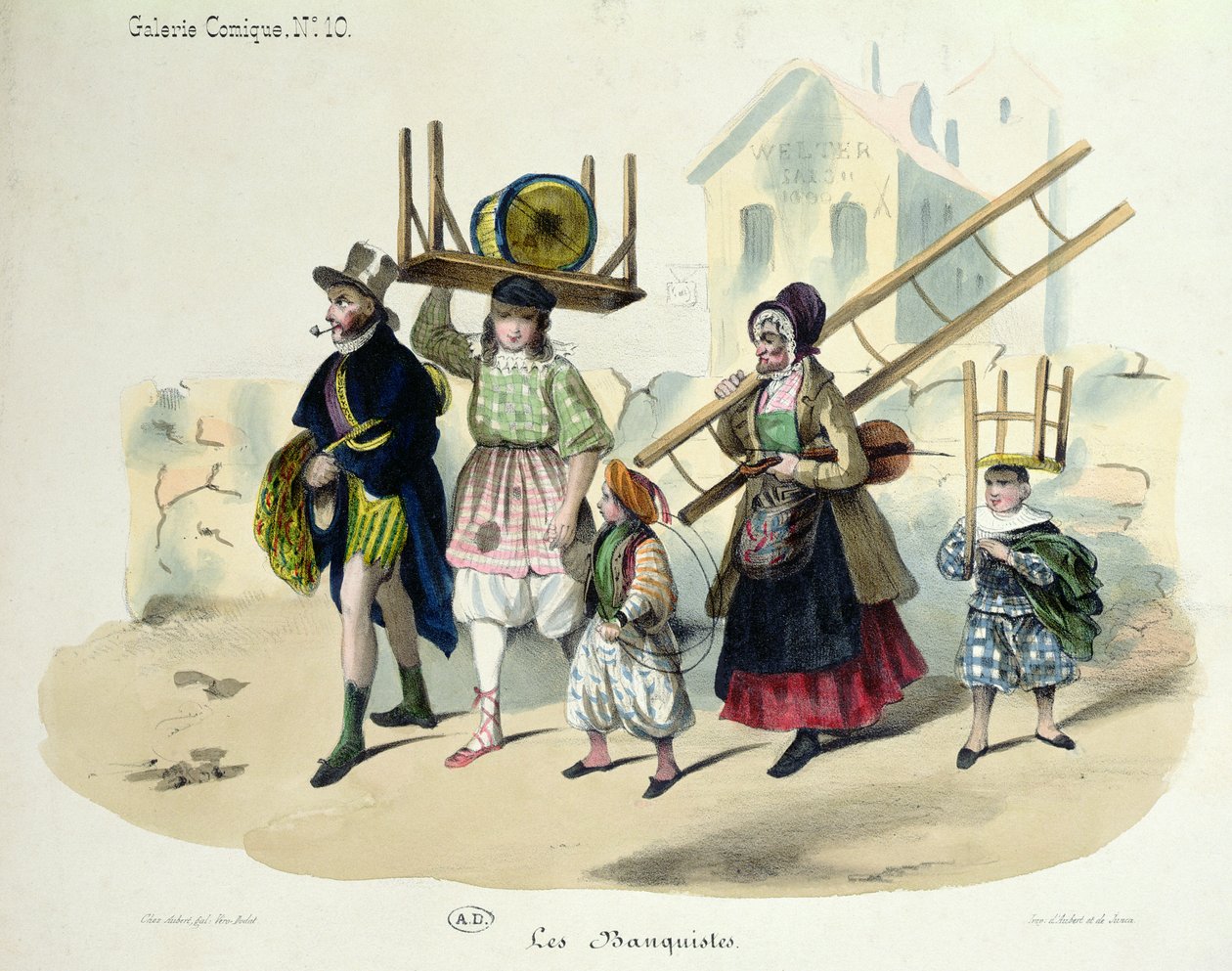 The Banquistes, n. 1820-1830 tekijältä French School