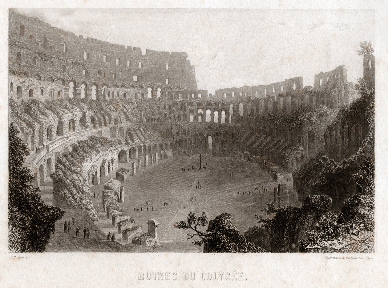 Colisee on Rooma. (kaiverrus, n. 1840) tekijältä French School