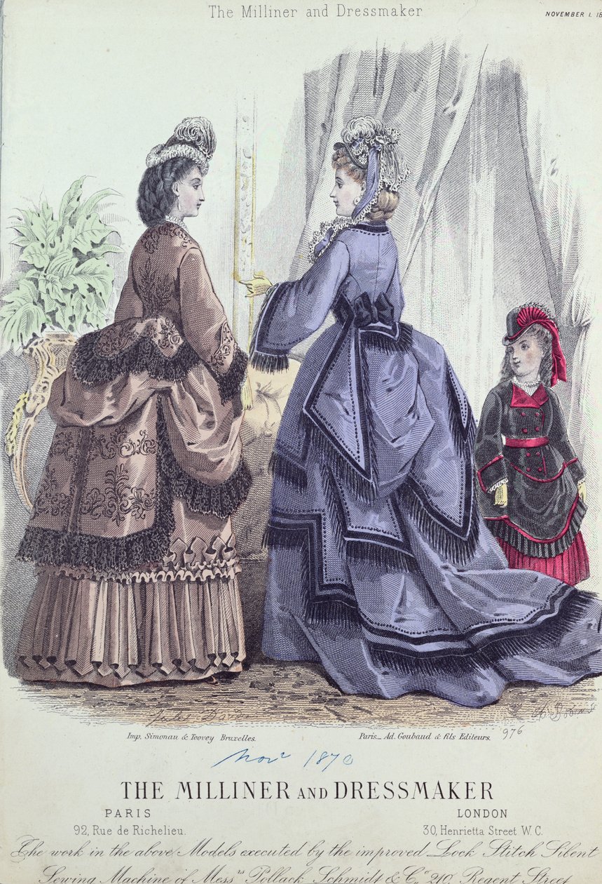 The Milliner and Dressmaker, 1888 tekijältä French School