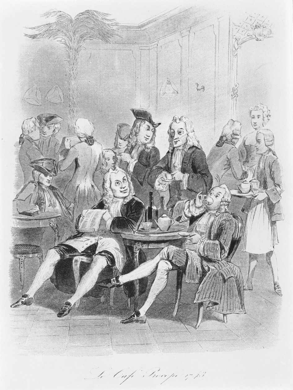 Procope vuonna 1743, noin 1840 tekijältä French School