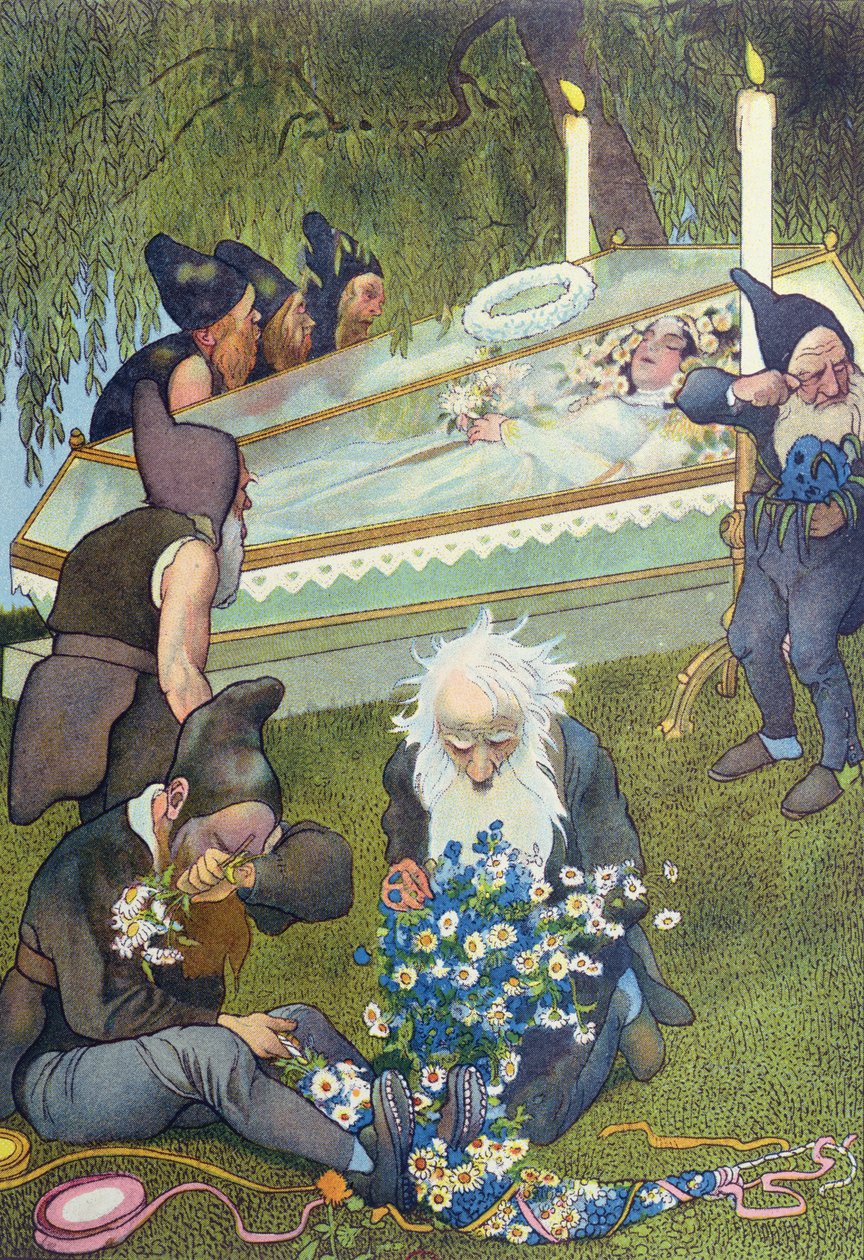 Seitsemän kääpiötä sureva lumikki, 1911 tekijältä French School