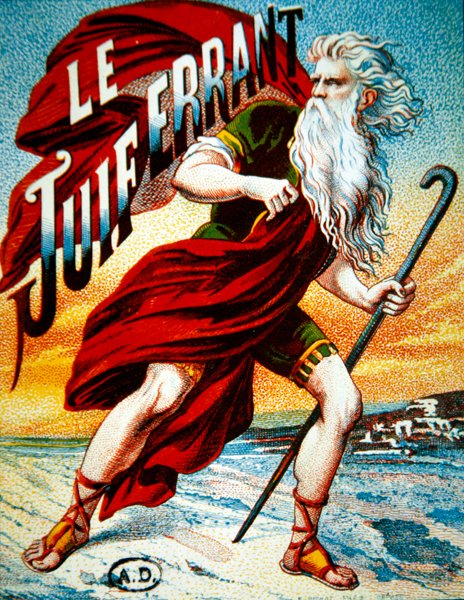 "Vaeltava juutalainen", n. 1880 (väri litho tekijältä French School