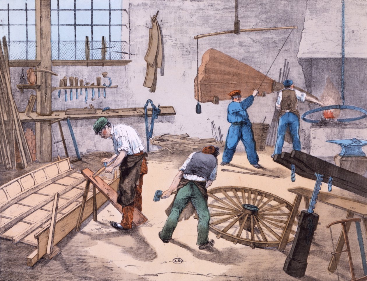 The Wheelright, noin 1860 tekijältä French School
