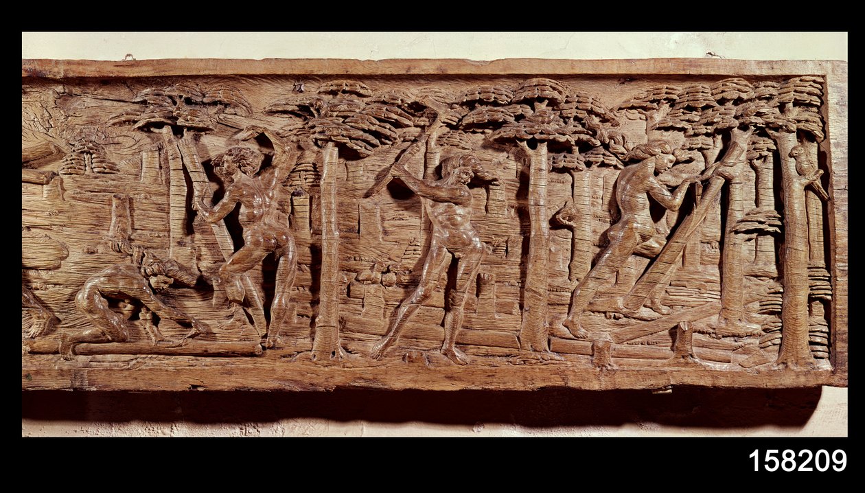 Puukauppa Brasiliasta, n. 1550 (puu) tekijältä French School