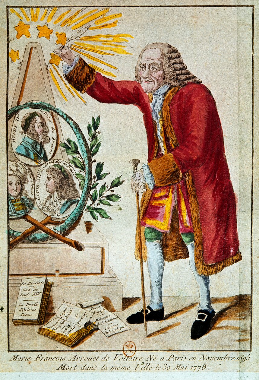Voltaire (käsinvärinen etsaus) tekijältä French School