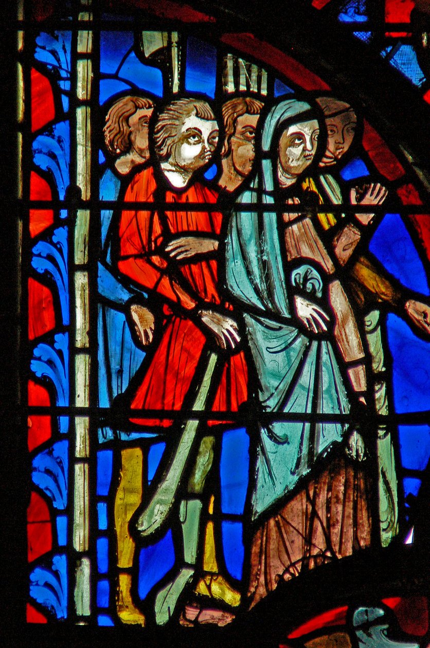 Window w8 sivulliset Via Crucis -kadulla tekijältä French School