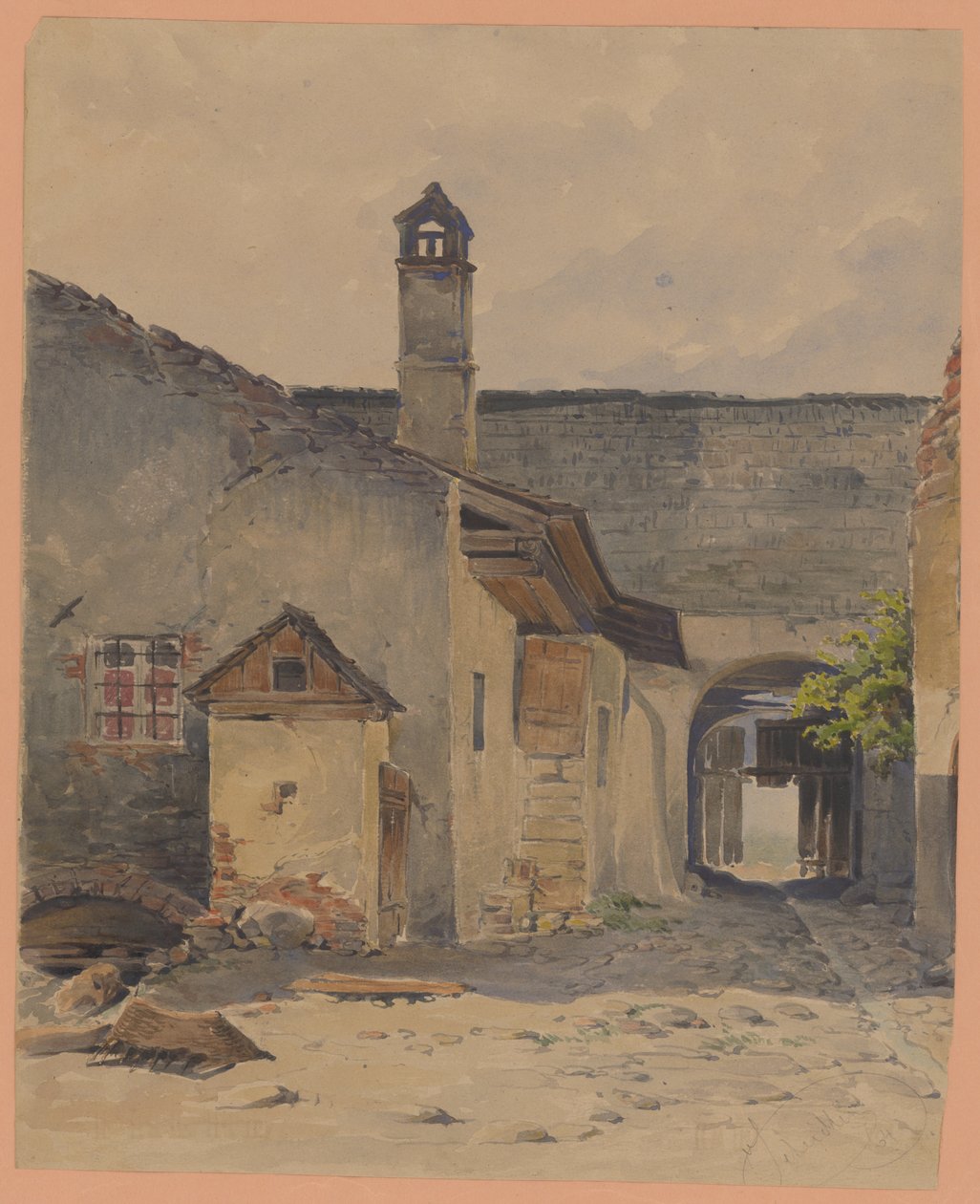 Vanha piha tekijältä Friedrich Carl von Scheidlin
