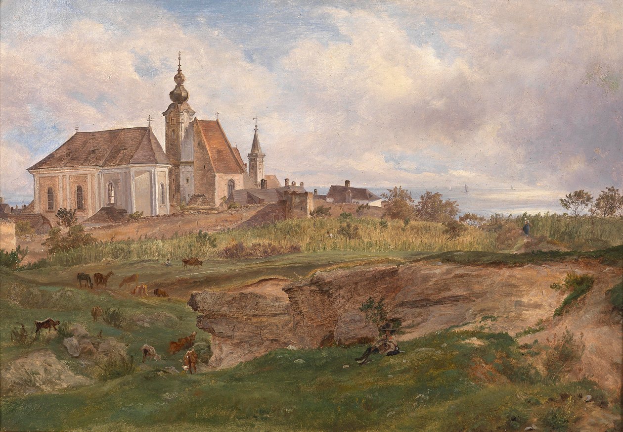 Blick auf die Fischerkirche in Rust am Neusiedlersee tekijältä Friedrich Loos
