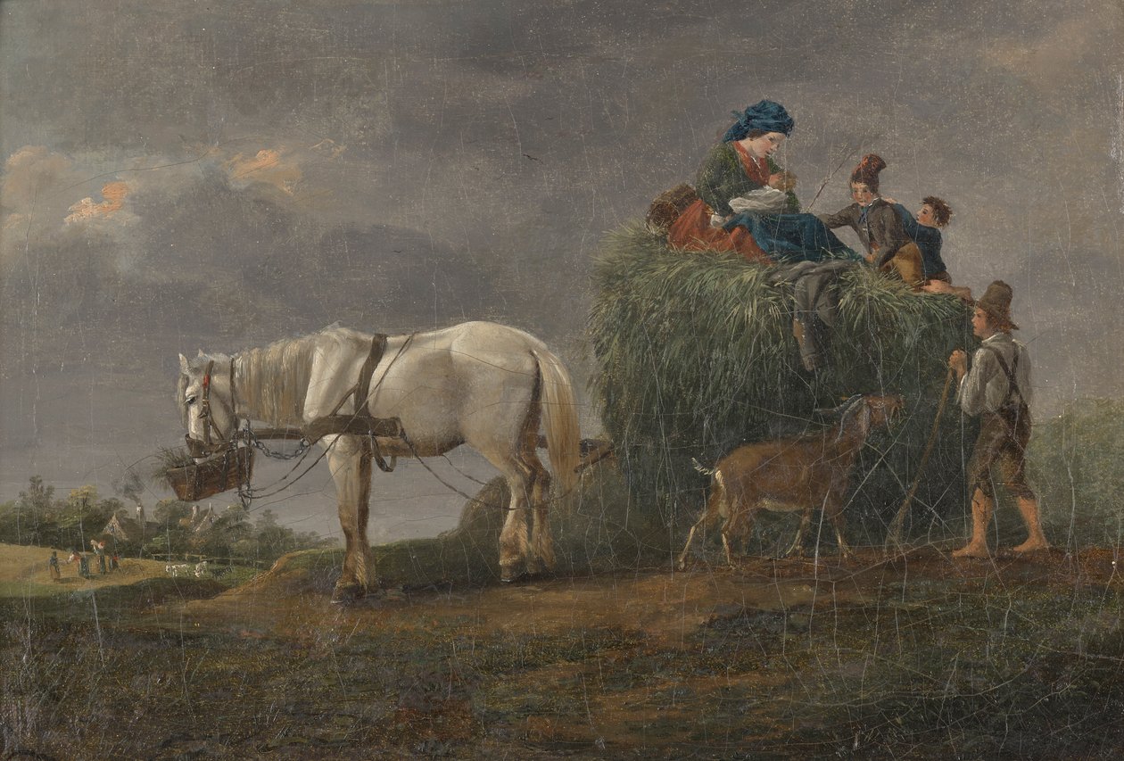 Heinävaunu tekijältä Friedrich August Mathias Gauermann