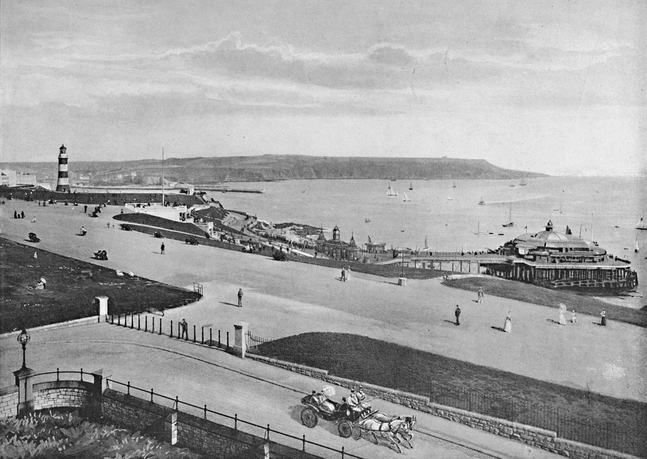 Plymouth Hoe, c1896 tekijältä Frith and Co