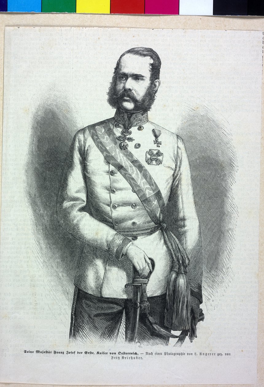 Itävallan keisari Franz Joseph I tekijältä Fritz Kriehuber