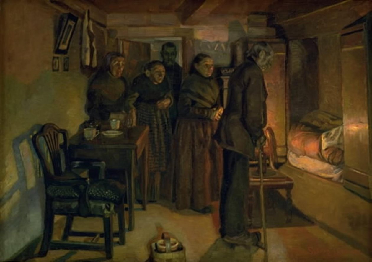 Kuolinsängyssä tekijältä Fritz Syberg