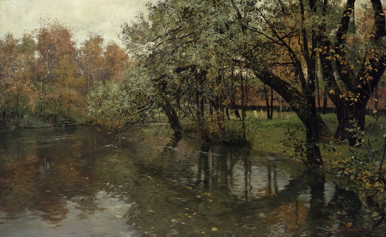 Syyspäivä Akerselvalla tekijältä Fritz Thaulow
