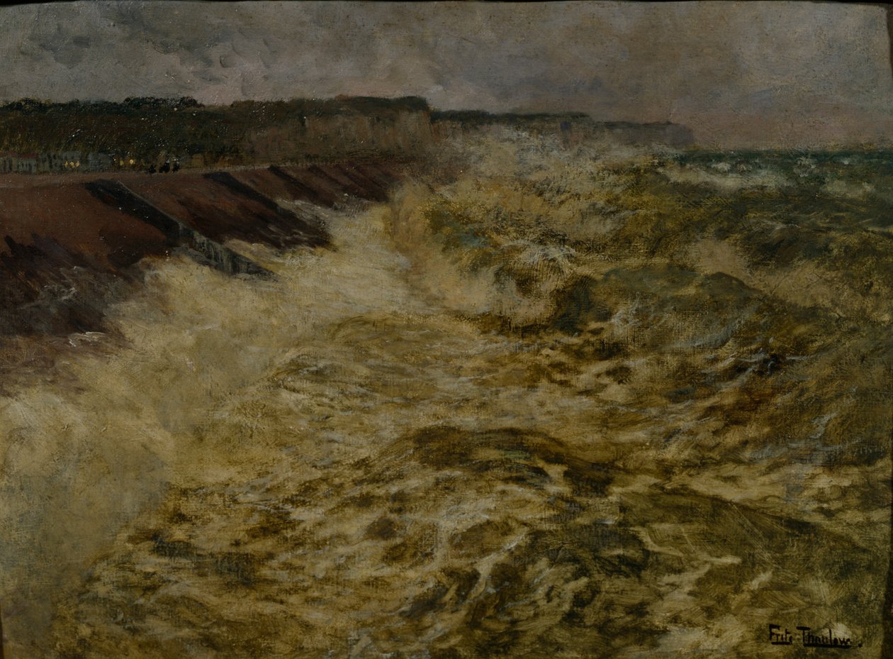 Dieppen aallonmurtajat tekijältä Fritz Thaulow