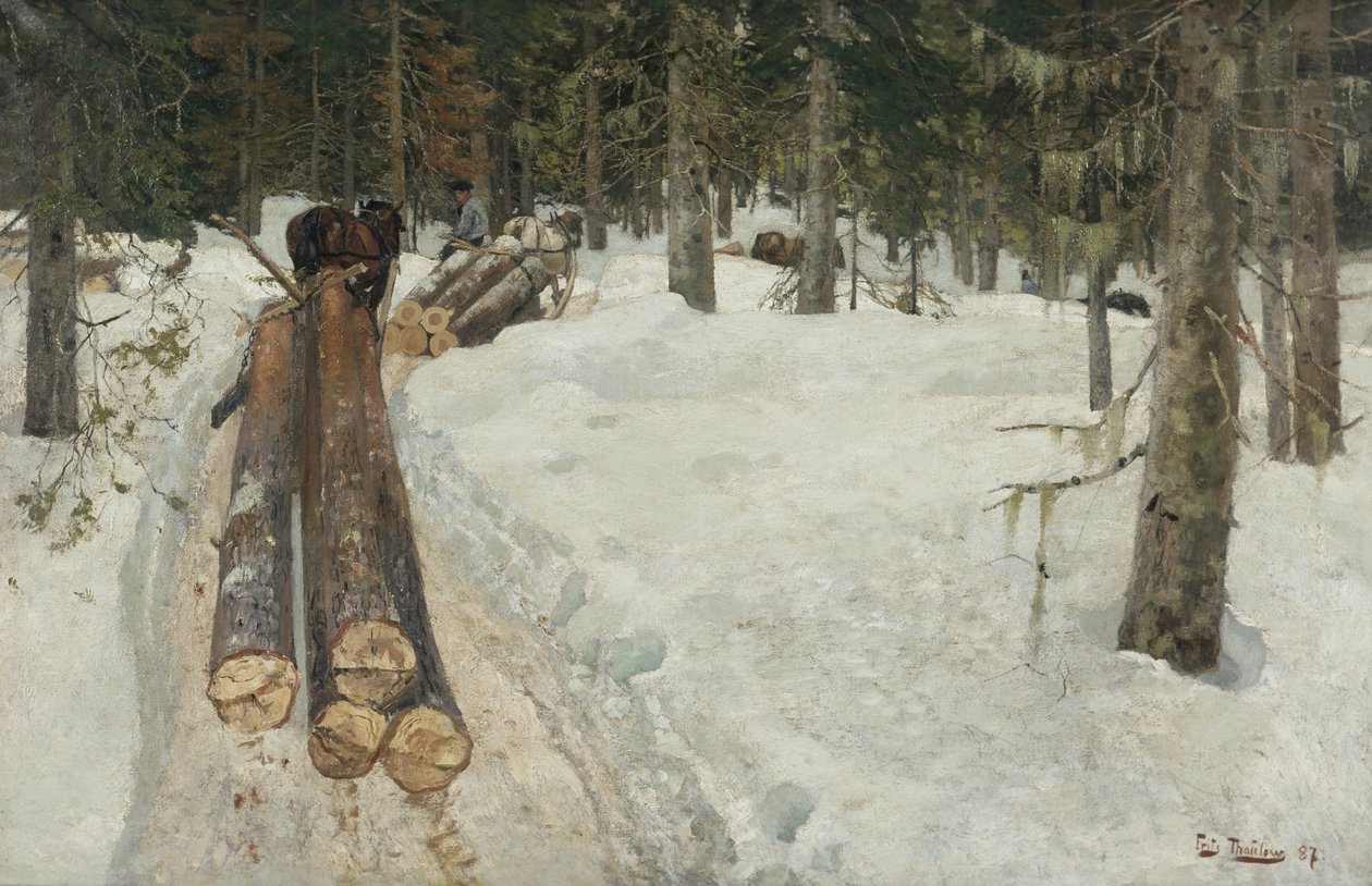 Puun ajo tekijältä Fritz Thaulow